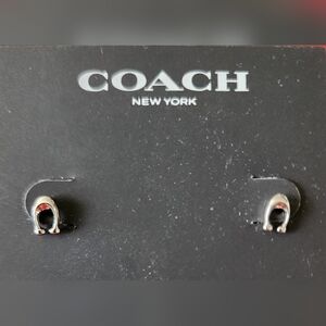 NEW - COACH "C" Logo Earrings